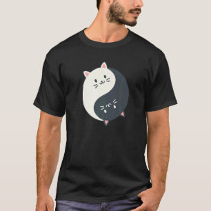 Yin Yang Yoga Zen Moppige Katten voor Yoga 2 T-shirt