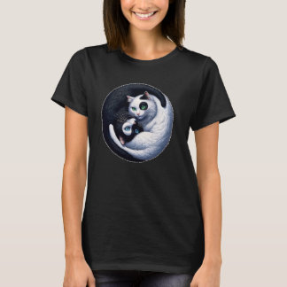 Yin Yang Yoga Zen Schattigee katten voor kattenlie T-shirt