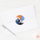 Yin Yang Yong 6 Ronde Sticker (Envelop)