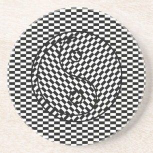 Yin Yang Zandsteen Onderzetter