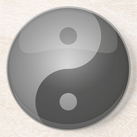 Yin yang zandsteen onderzetter (Voorkant)