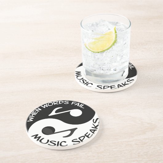 Yin yang zandsteen onderzetter (Zijkant)