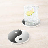Yin Yang Zandsteen Onderzetter (Zijkant)