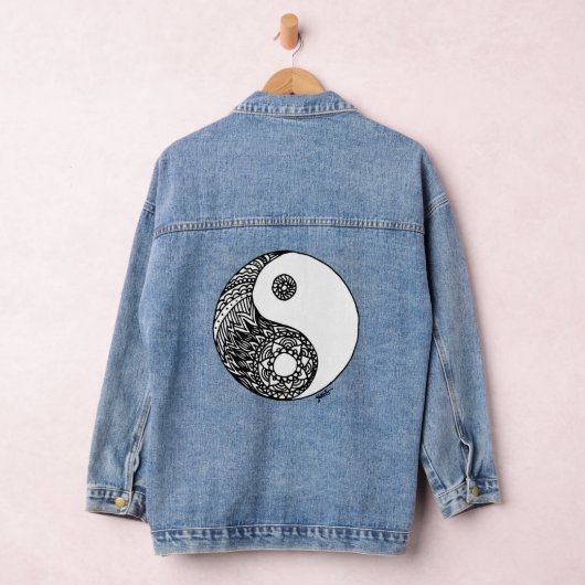 Yin Yang Zen Art Denim Jacket (Hangar)