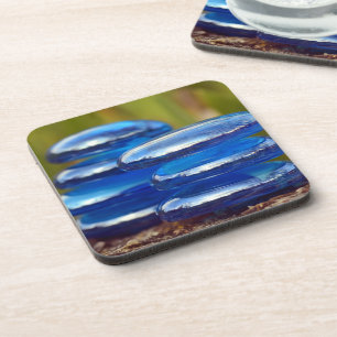 Yin Yang Zen Balance Blue Stones Beverage Coaster Bier Onderzetter