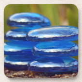 Yin Yang Zen Balance Blue Stones Beverage Coaster Bier Onderzetter (Voorkant)