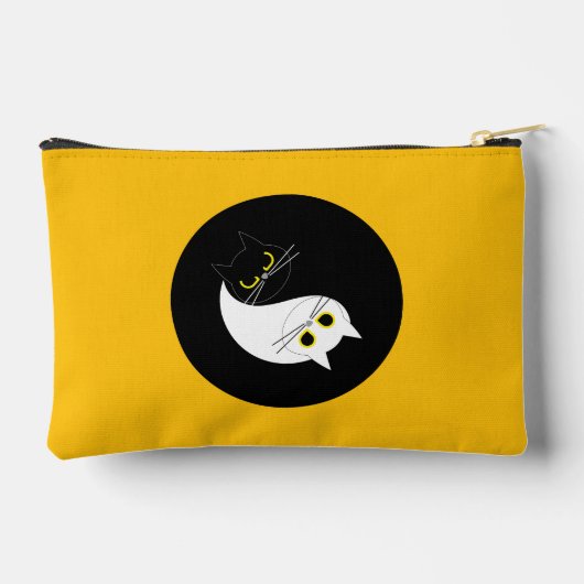YIN YANG Zen Cat Accessoires Pouch Etui (Achterkant)