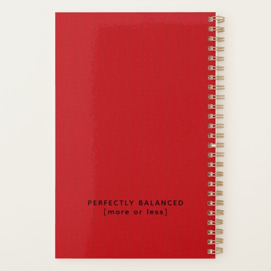 Yin Yang Zen Cat Planner (Achterkant)