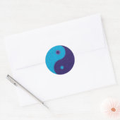 Yin Yang Zen meditatie tao Ronde Sticker (Envelop)