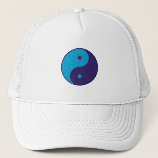 yin yang zen meditatie tao trucker pet (Voorkant)