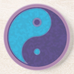 yin yang zen meditatie tao zandsteen onderzetter