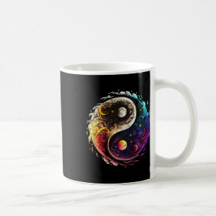 Yin Yang, Zon, Maan, Universum, Tai Chi, Qigong, Y Koffiemok