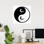 Yin Yang Zoology Poster (Thuiskantoor)