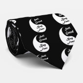 Yin & Yang - zwart en wit: Koop angst, Verkocht Ve Stropdas (Opgerold)