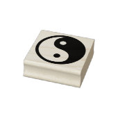 Yin-Yang Zwart/Wit Rubberstempel (Stempel)