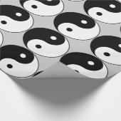 yin yang zwart wit symbool cadeaupapier (Hoek)