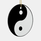 yin yang zwart wit symbool keramisch ornament (Rechts)