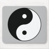 yin yang zwart wit symbool muismat (Voorkant)