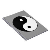 yin yang zwart wit symbool notitieboek (Rechterzijde)