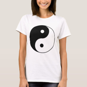 yin yang zwart wit symbool t-shirt