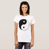 yin yang zwart wit symbool t-shirt (Voorkant volledig)
