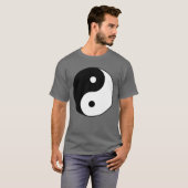 yin yang zwart wit symbool t-shirt (Voorkant volledig)