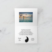 Yin Yang Zwart-witte harten bruiloft dank u Bedankkaart (Binnen)