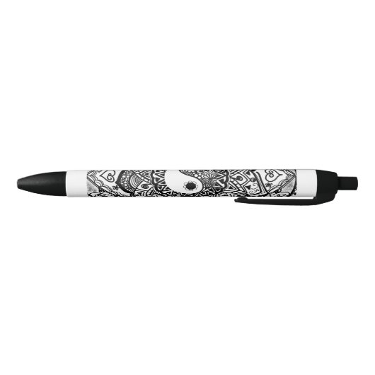 yin yang zwarte en witte pen (Bodem)