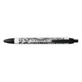 yin yang zwarte en witte pen (Achterkant)