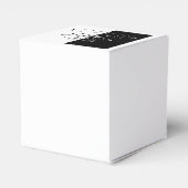 Yin Yang Zwarte Witte Lotusbloem Bedankdoosjes (Achterkant)
