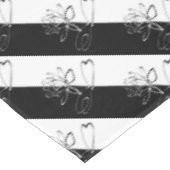 Yin Yang Zwarte Witte Lotusbloem Tafelkleed (Gekanteld)