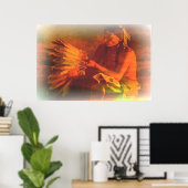 YIndian Feather Poster (Thuiskantoor)