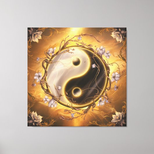 Ying en Yang Heilig Symbool Canvas Afdruk (Voorkant)