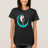 Ying en Yang Lichaam en Ziel Chinese symbolen Chin T-shirt (Voorkant)