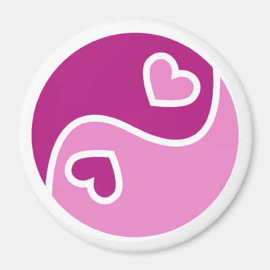 Ying en Yang van liefde Magneet (Voorkant)