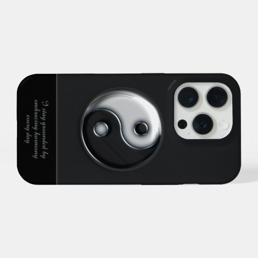 Ying Yang 3D iPhone Hoesje (Achterkant horizontaal)