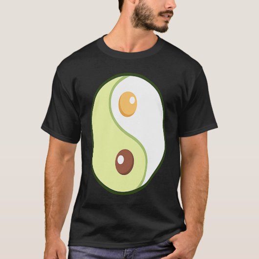 Ying Yang Avocado Ketogenic Overweight Diet Keto F T-shirt (Voorkant)