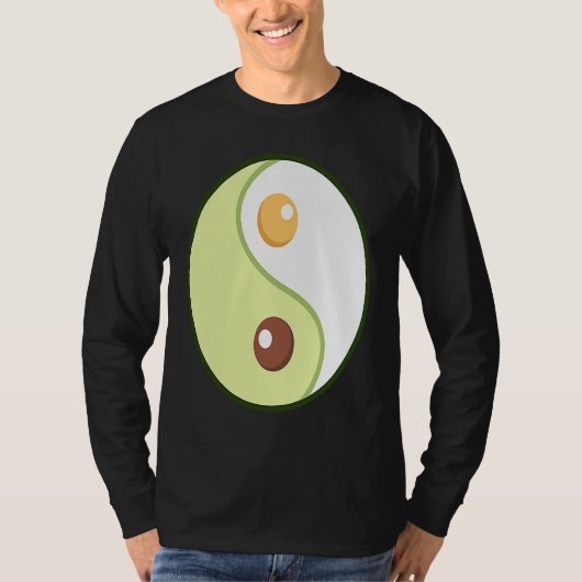 Ying Yang Avocado Ketogenic Overweight Diet Keto F T-shirt (Voorkant)