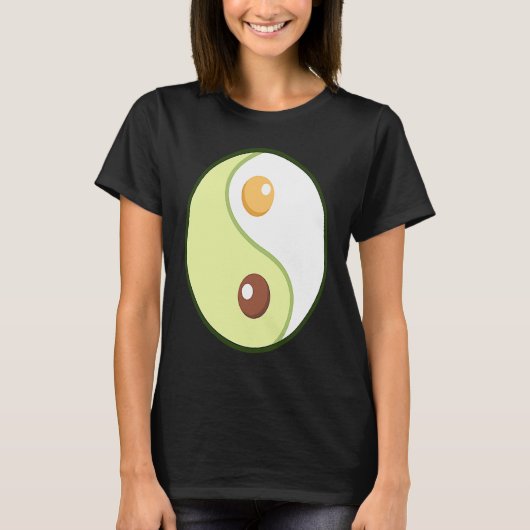 Ying Yang Avocado Ketogenic Overweight Diet Keto F T-shirt (Voorkant)