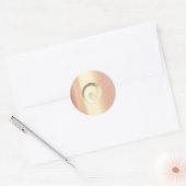 Ying Yang Balance Roos Gold Pace Spiritueel Infini Ronde Sticker (Envelop)
