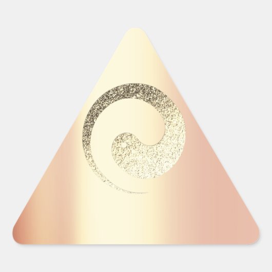 Ying Yang Balance Roos Gold Pace Spirituele drieho Sticker (Voorkant)