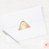 Ying Yang Balance Roos Gold Pace Spirituele drieho Sticker (Envelop)