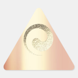 Ying Yang Balance Roos Gold Pace Spirituele drieho Sticker