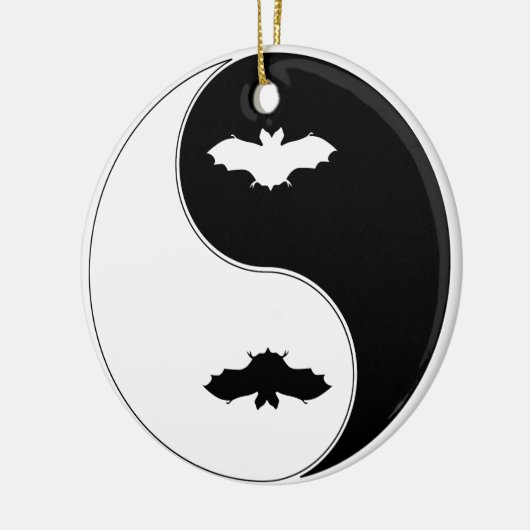 Ying Yang Bat Keramisch Ornament (Links)