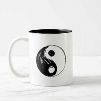 Ying Yang - Black Edition Tweekleurige Koffiemok