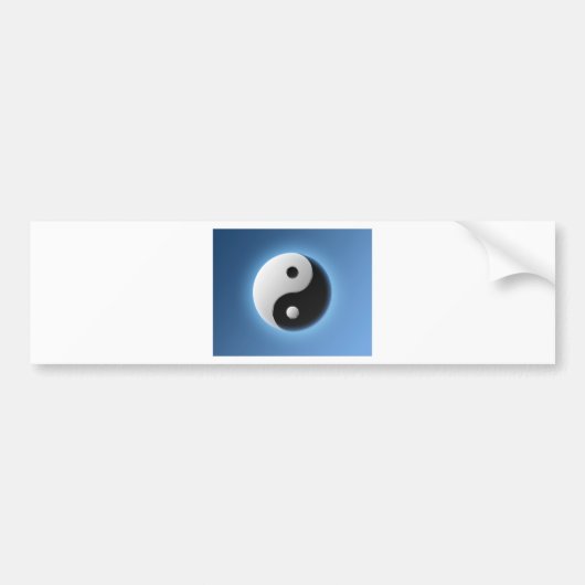 YING YANG BUMPERSTICKER (Voorkant)