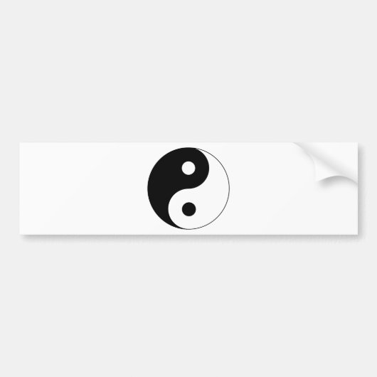 Ying Yang Bumpersticker (Voorkant)