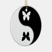 Ying Yang Butterfly Keramisch Ornament (Rechts)