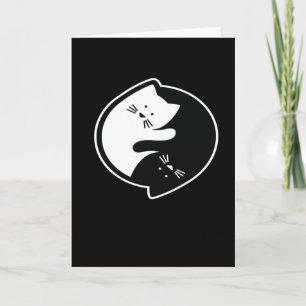 Ying Yang Cat Meditation Kaart