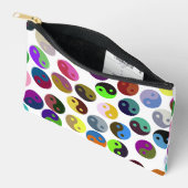 Ying Yang cirkels kleurrijk patroon Etui (Open)